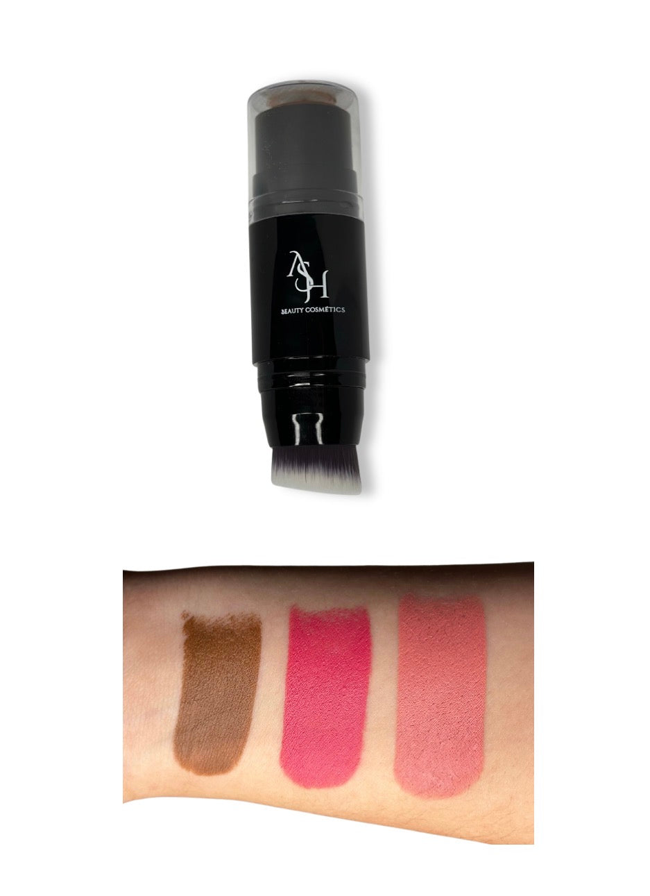 Blush y contorno en crema
